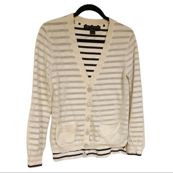 Marc by Marc Jacobs Cardigan Lightweight Striped cardigan Size Small - Picture 6 of 10